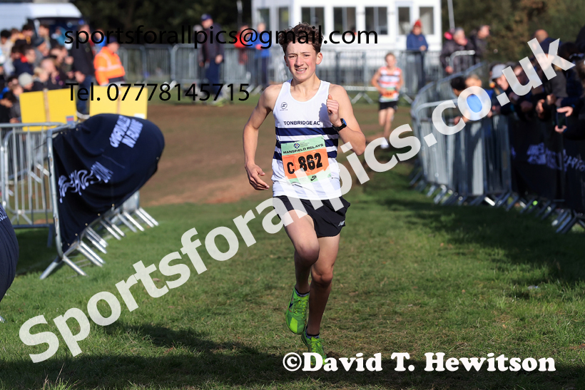 Boys Under-15s 2025 National Cross Country Relays, Berry Hill Park, Mansfield. Photo: David T. Hewitson/Sports for All Pics